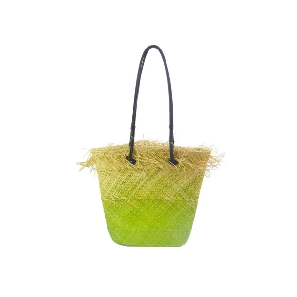 Handbags-Sensi Studio Baby Ombré Basket with Frayed border
