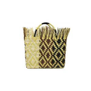 Handbags-Sensi Studio Canasta Mexicana Maxi Frayed Top