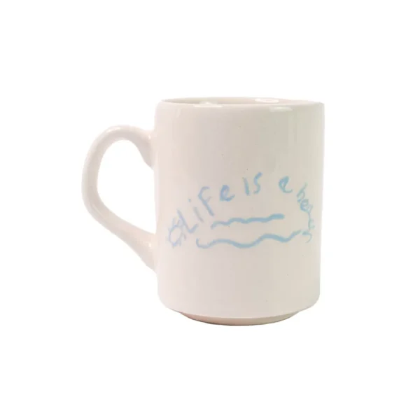 Home-Sensi Studio Ceramic Mug “Life is a Beach” (Set of 4)
