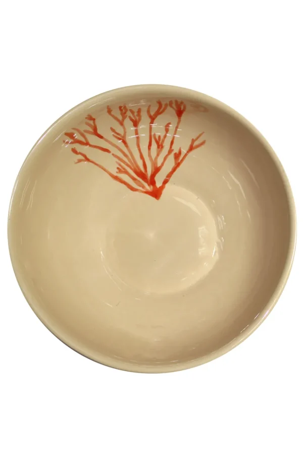 Home-Sensi Studio Ceramic Salad Bowl "Corales de la Isla" (Set of 2)
