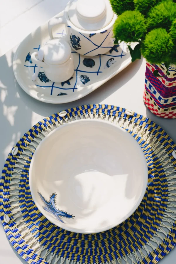 Home-Sensi Studio Ceramic Salad Bowl "Sirenas" (Set of 2)
