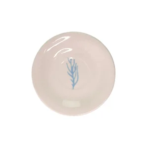 Home-Sensi Studio Ceramic Tea Cup & Tea Plate "Corales de la Isla" (Set of 4)