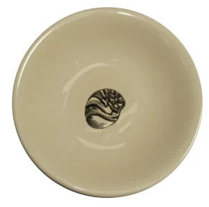 Home-Sensi Studio Ceramic Tea Cup & Tea Plate “Conchas de la Isla Cream” (Set of 4)