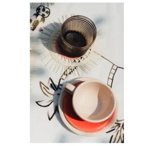 Home-Sensi Studio Ceramic Tea Cup & Tea Plate 