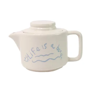 Home-Sensi Studio Ceramic Teapot “Life is a Beach” (Set of 2)