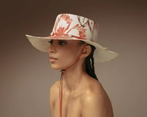 Women's Panama Hats-Sensi Studio Cordovan Hat Long Brim