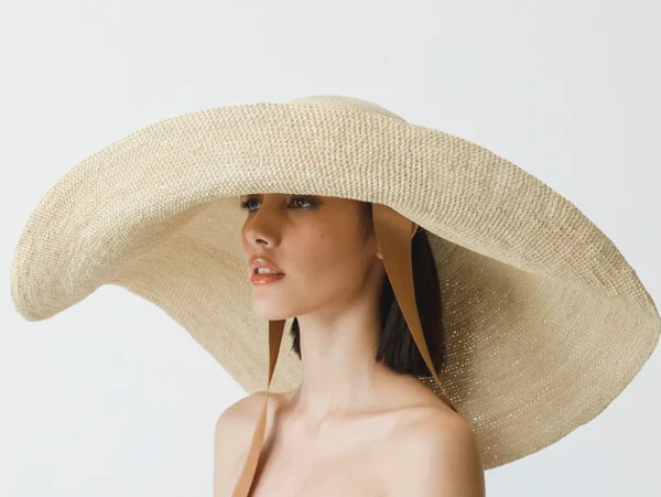 Women's Panama Hats-Sensi Studio Crochet Extra Long Brim Glamour Hat