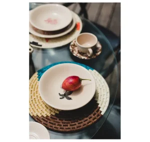 Home-Sensi Studio Deep Dish “Trazos Sicilia Black” (Set of 4)