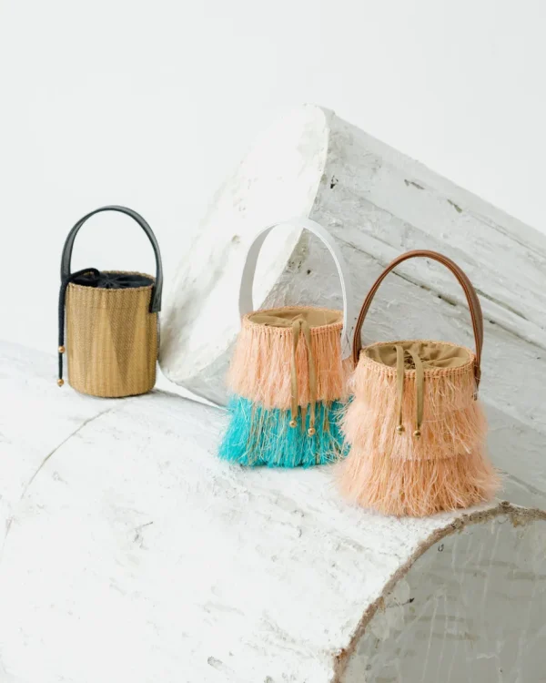 Handbags-Sensi Studio Drapped Tulle Mini Bucket