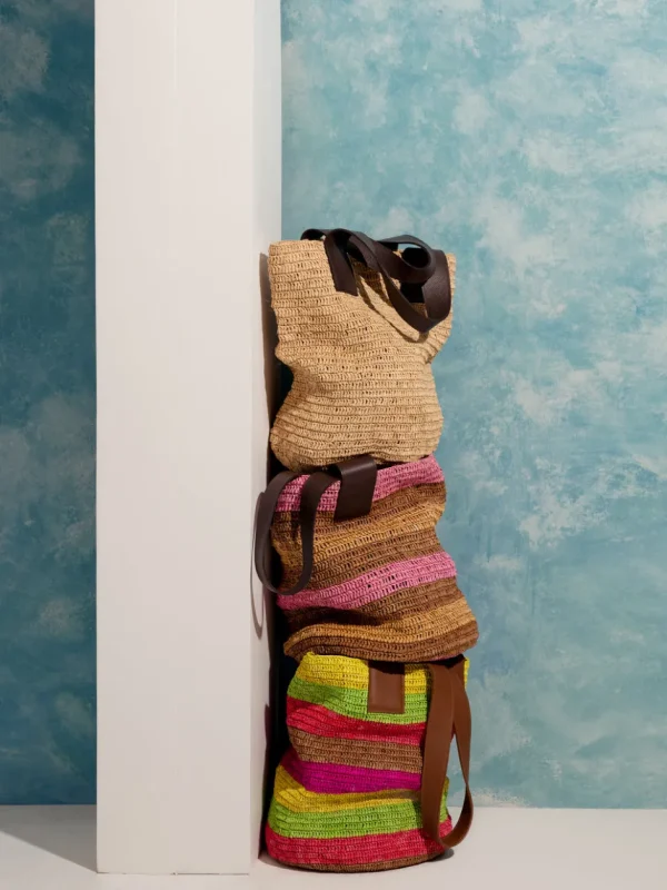 Handbags-Sensi Studio “El viajero” Soft And Flexible Woven Straw Bag