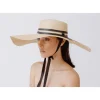 Women's Panama Hats-Sensi Studio Extra Long Brim Cordovan