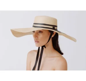 Women's Panama Hats-Sensi Studio Extra Long Brim Cordovan