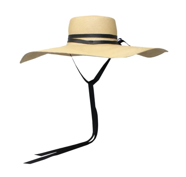 Women's Panama Hats-Sensi Studio Extra Long Brim Cordovan