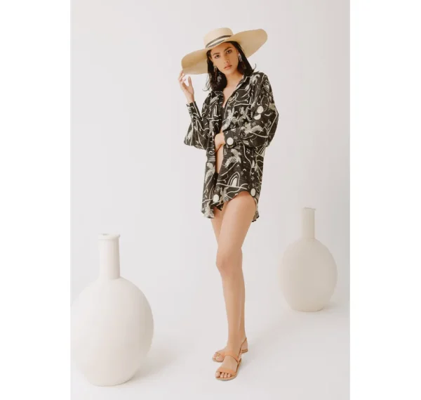 Women's Panama Hats-Sensi Studio Extra Long Brim Cordovan