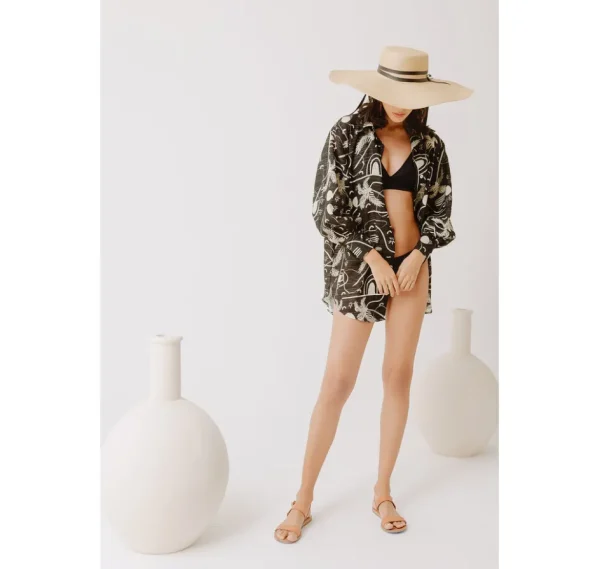 Women's Panama Hats-Sensi Studio Extra Long Brim Cordovan