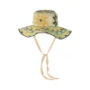 Women's Panama Hats-Sensi Studio Flores Geometricas Beach Hat