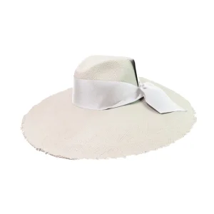 Women's Panama Hats-Sensi Studio Frayed Aguacate Hat Extra Long Brim