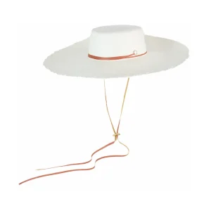 Women's Panama Hats-Sensi Studio Frayed Cordovan Extra Long Brim Hat