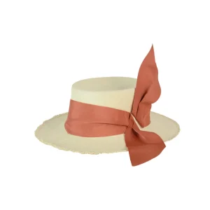 Women's Panama Hats-Sensi Studio Frayed Cordovan Hat
