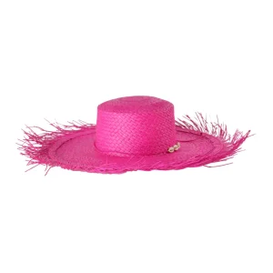 Women's Panama Hats-Sensi Studio Frayed Hippie Beach Hat