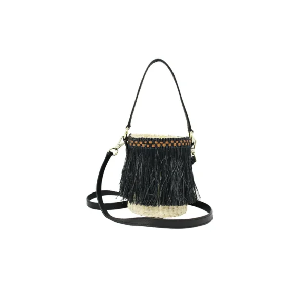 Handbags-Sensi Studio Frayed Mini Bucket
