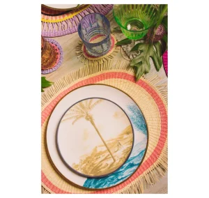 Home-Sensi Studio Frayed Oval Placemat (Set of 4 units)