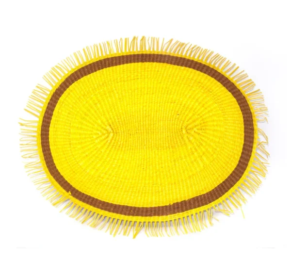 Home-Sensi Studio Frayed Oval Placemat (Set of 4 units)