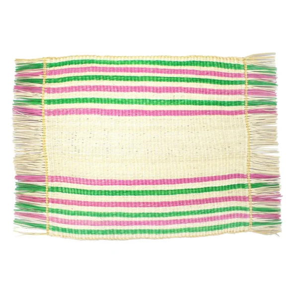 Home-Sensi Studio Frayed Rectangular Placemat (Set of 2)