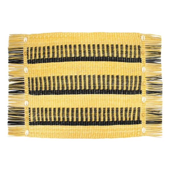 Home-Sensi Studio Frayed Rectangular Placemat (Set of 2 units)