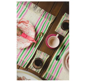 Home-Sensi Studio Frayed Rectangular Placemat (Set of 2)