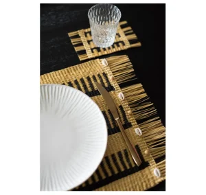 Home-Sensi Studio Frayed Rectangular Placemat (Set of 2 units)
