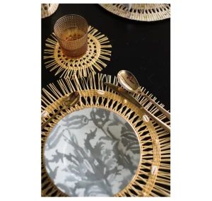 Home-Sensi Studio Frayed Round Coaster (Set of 4 units)