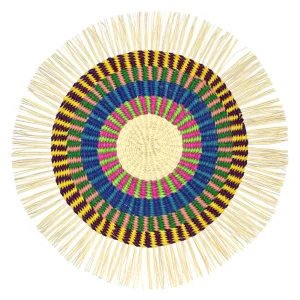 Home-Sensi Studio Frayed Round Placemat (Set of 2 units)