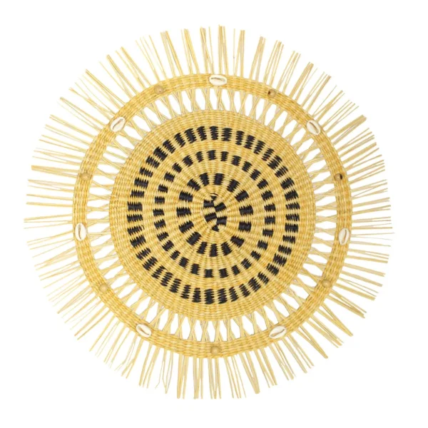 Home-Sensi Studio Frayed Round Placemat (Set of 2 units)
