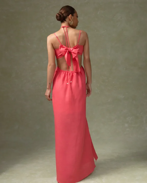 Rtw-Sensi Studio Hand Embroidered Cut Out Maxi Dress
