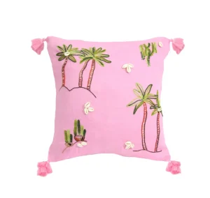 Home-Sensi Studio Hand Embroidered Linen Cushion Lining (Set of 2 Units)