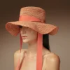 Women's Panama Hats-Sensi Studio Hippie Crochet Long Brim