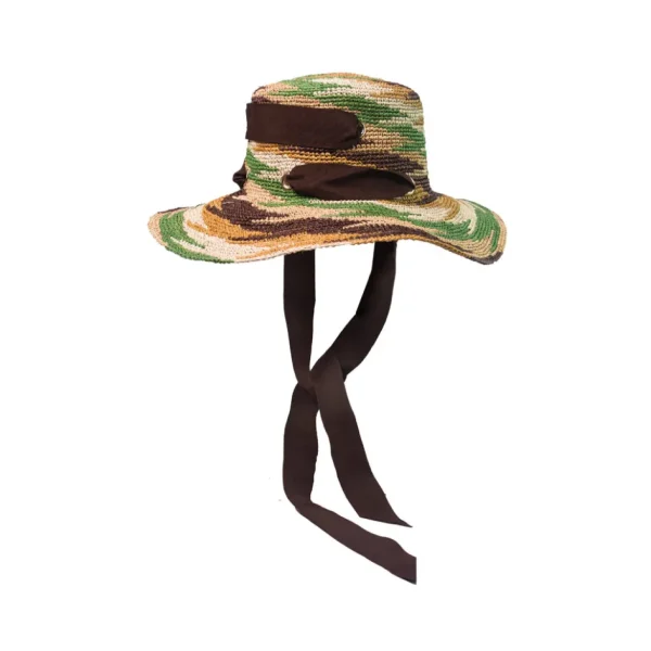 Women's Panama Hats-Sensi Studio Hippie Crochet Long Brim
