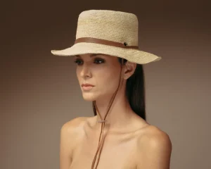Women's Panama Hats-Sensi Studio Hippie hat with Leather band
