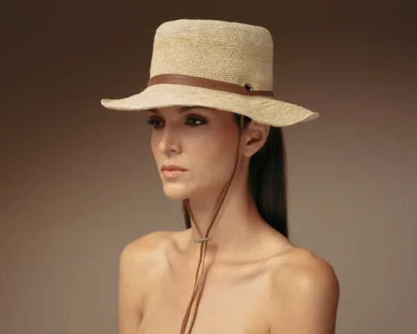 Women's Panama Hats-Sensi Studio Hippie hat with Leather band