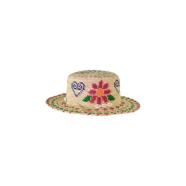 Women's Panama Hats-Sensi Studio Hippie Long Brim Crochet