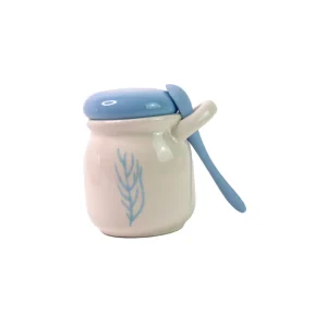 Home-Sensi Studio Jar & Spoon "Corales de la Isla" (Set of 2)