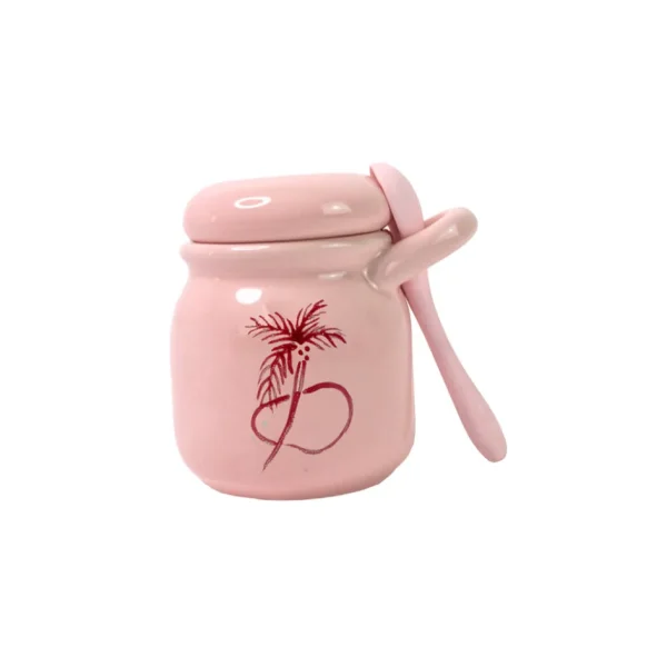 Home-Sensi Studio Jar & Spoon "Trazos Sicilia" (Set of 2)