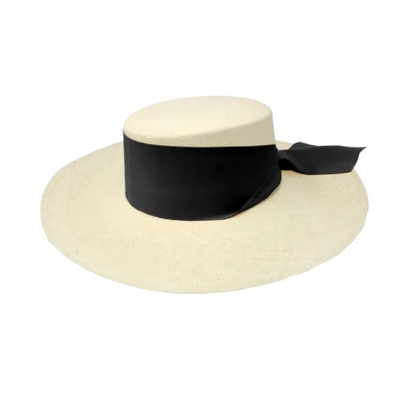 Women's Panama Hats-Sensi Studio Long Brim Cordovan Hat