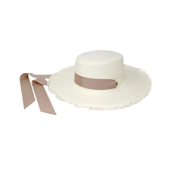 Women's Panama Hats-Sensi Studio Long Brim Cordovan Hat