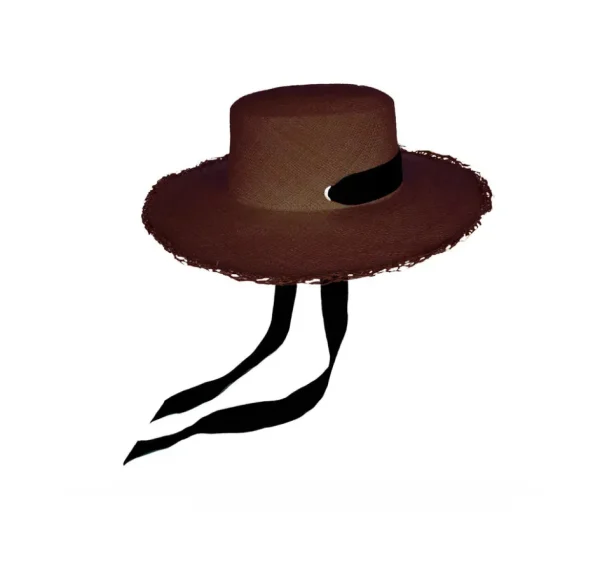 Women's Panama Hats-Sensi Studio Long Brim Cordovan Hat