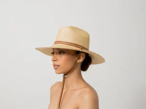 Women's Panama Hats-Sensi Studio Long Brim Texas Hat