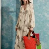 Rtw-Sensi Studio Long Sleeve Pussybow Tie Dress