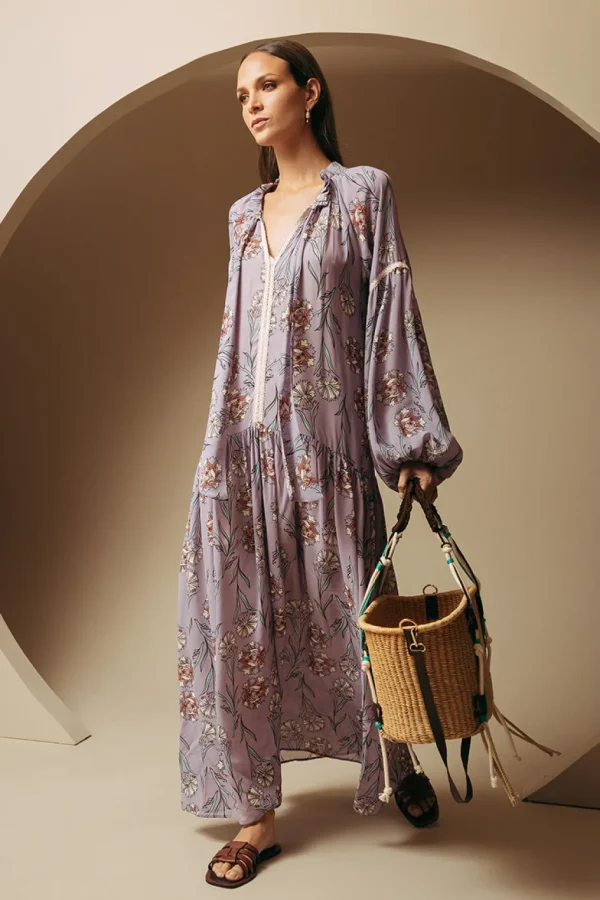 Rtw-Sensi Studio Long Sleeve Pussybow Tie Dress