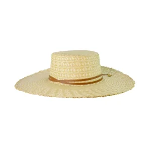 Women's Panama Hats-Sensi Studio Mariposa Frayed Cordovan Long Brim